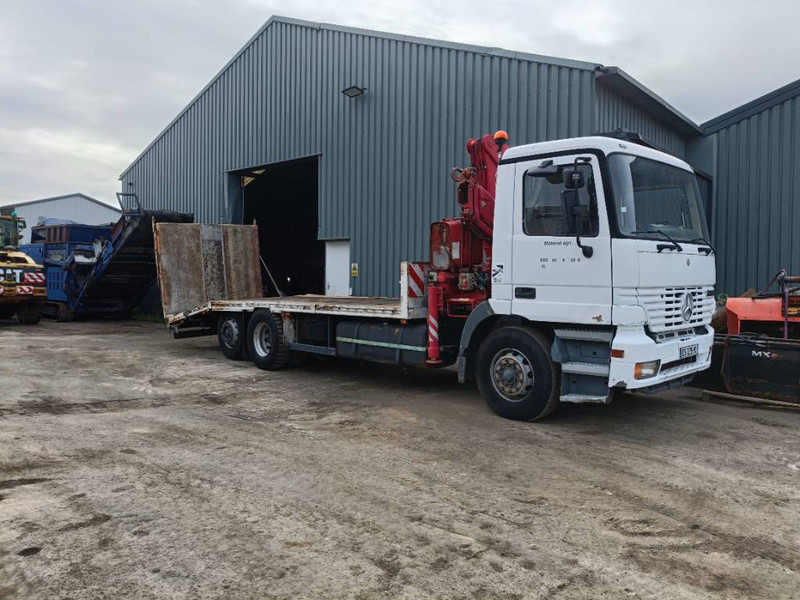 Mercedes-Benz actros truck with hydraulic winch, crane and ramps - شاحنة كرين: صورة 1 Mercedes-Benz actros truck with hydraulic winch, crane and ramps - شاحنة كرين: صورة 1