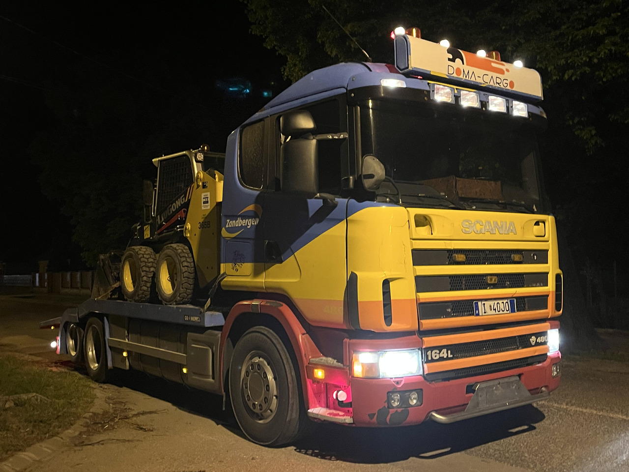 شاحنة نقل سيارات شاحنة لنقل المعدات الثقيلة SCANIA 164 480 V8 GS MEPPEL: صورة 19