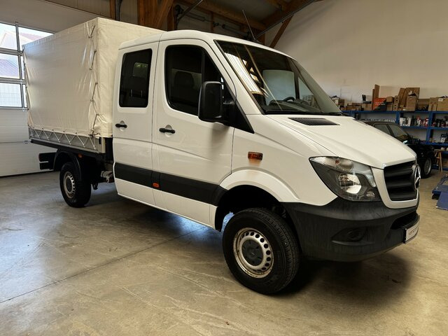 MERCEDES-BENZ Sprinter 316 CDI Doka 4x4 Allrad Plane - شاحنة ستارة جانبية, الشاحنات الصغيرة كابينة مزدوجة: صورة 1 MERCEDES-BENZ Sprinter 316 CDI Doka 4x4 Allrad Plane - شاحنة ستارة جانبية, الشاحنات الصغيرة كابينة مزدوجة: صورة 1