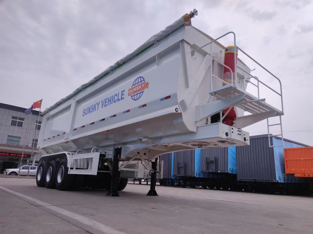 SUNSKY 40cbm 3-axle tipper trailer - قلابة نصف مقطورة نصف مقطورة قلابة: صورة 4 SUNSKY 40cbm 3-axle tipper trailer - قلابة نصف مقطورة نصف مقطورة قلابة: صورة 4