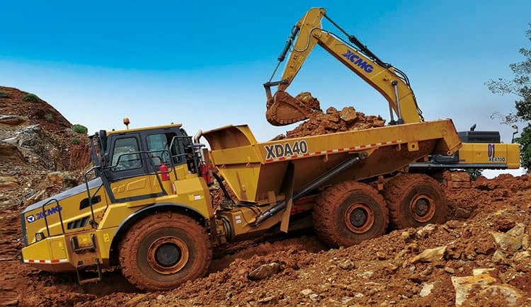 شاحنة قلاب مفصلية XCMG Official Used 6x6 Mine Articulated Dump Truck 40ton Mining Truck XDA40: صورة 8
