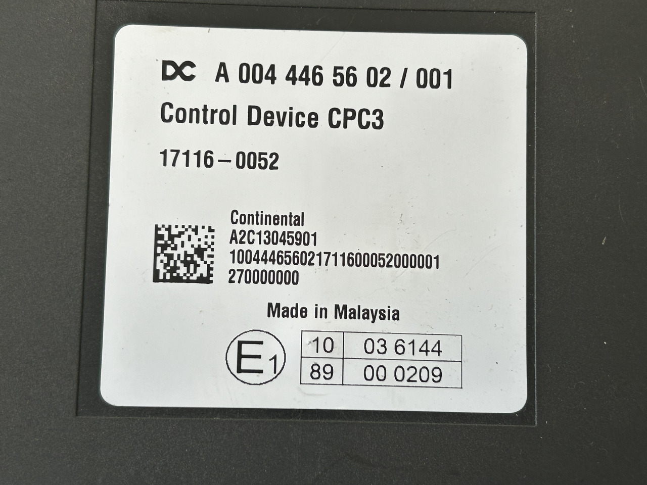 MERCEDES ACTROS MP4 CPC3 - وحدة تحكم الكتروني: صورة 3 MERCEDES ACTROS MP4 CPC3 - وحدة تحكم الكتروني: صورة 3