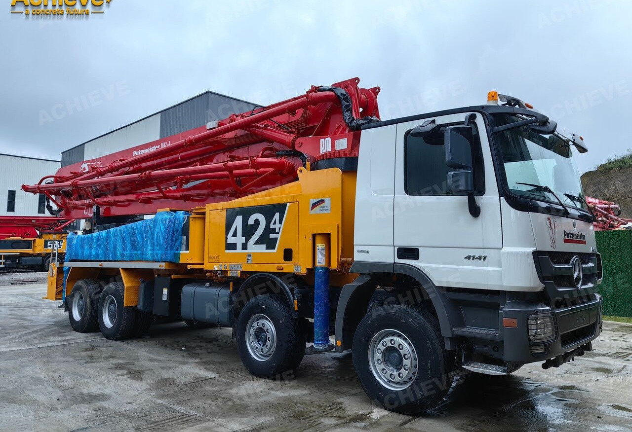 PUTZMEISTER Mercedes-Benz Actros 4141 concrete pumpM42-4R 170 m³【ACHIEVE】TOP CONDITION!!! - مضخة خرسانة: صورة 1 PUTZMEISTER Mercedes-Benz Actros 4141 concrete pumpM42-4R 170 m³【ACHIEVE】TOP CONDITION!!! - مضخة خرسانة: صورة 1