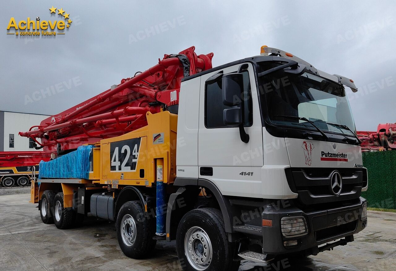 PUTZMEISTER Mercedes-Benz Actros 4141 concrete pumpM42-4R 170 m³【ACHIEVE】TOP CONDITION!!! - مضخة خرسانة: صورة 4 PUTZMEISTER Mercedes-Benz Actros 4141 concrete pumpM42-4R 170 m³【ACHIEVE】TOP CONDITION!!! - مضخة خرسانة: صورة 4