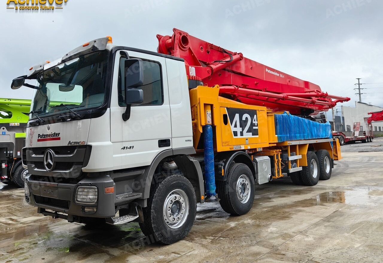 PUTZMEISTER Mercedes-Benz Actros 4141 concrete pumpM42-4R 170 m³【ACHIEVE】TOP CONDITION!!! - مضخة خرسانة: صورة 2 PUTZMEISTER Mercedes-Benz Actros 4141 concrete pumpM42-4R 170 m³【ACHIEVE】TOP CONDITION!!! - مضخة خرسانة: صورة 2