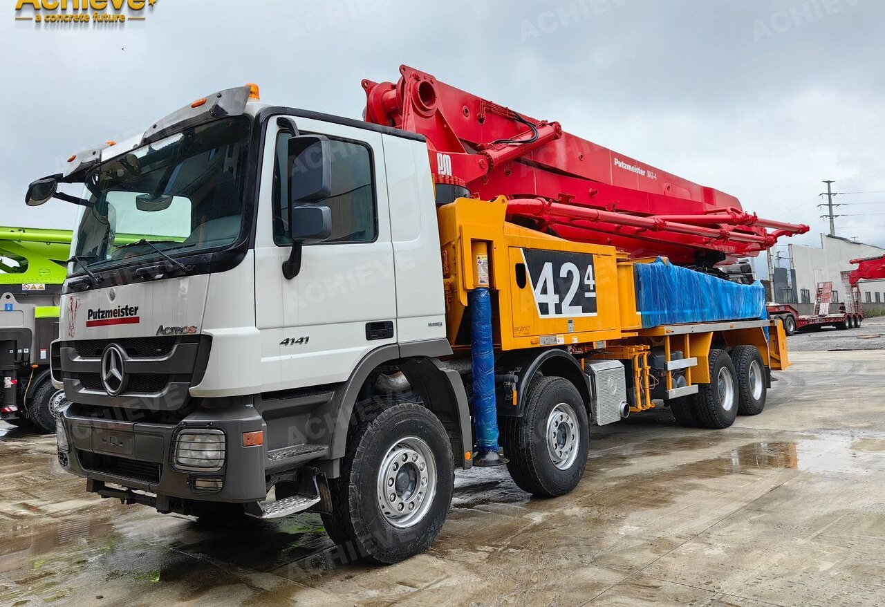 PUTZMEISTER Mercedes-Benz Actros 4141 concrete pumpM42-4R 170 m³【ACHIEVE】TOP CONDITION!!! - مضخة خرسانة: صورة 1 PUTZMEISTER Mercedes-Benz Actros 4141 concrete pumpM42-4R 170 m³【ACHIEVE】TOP CONDITION!!! - مضخة خرسانة: صورة 1