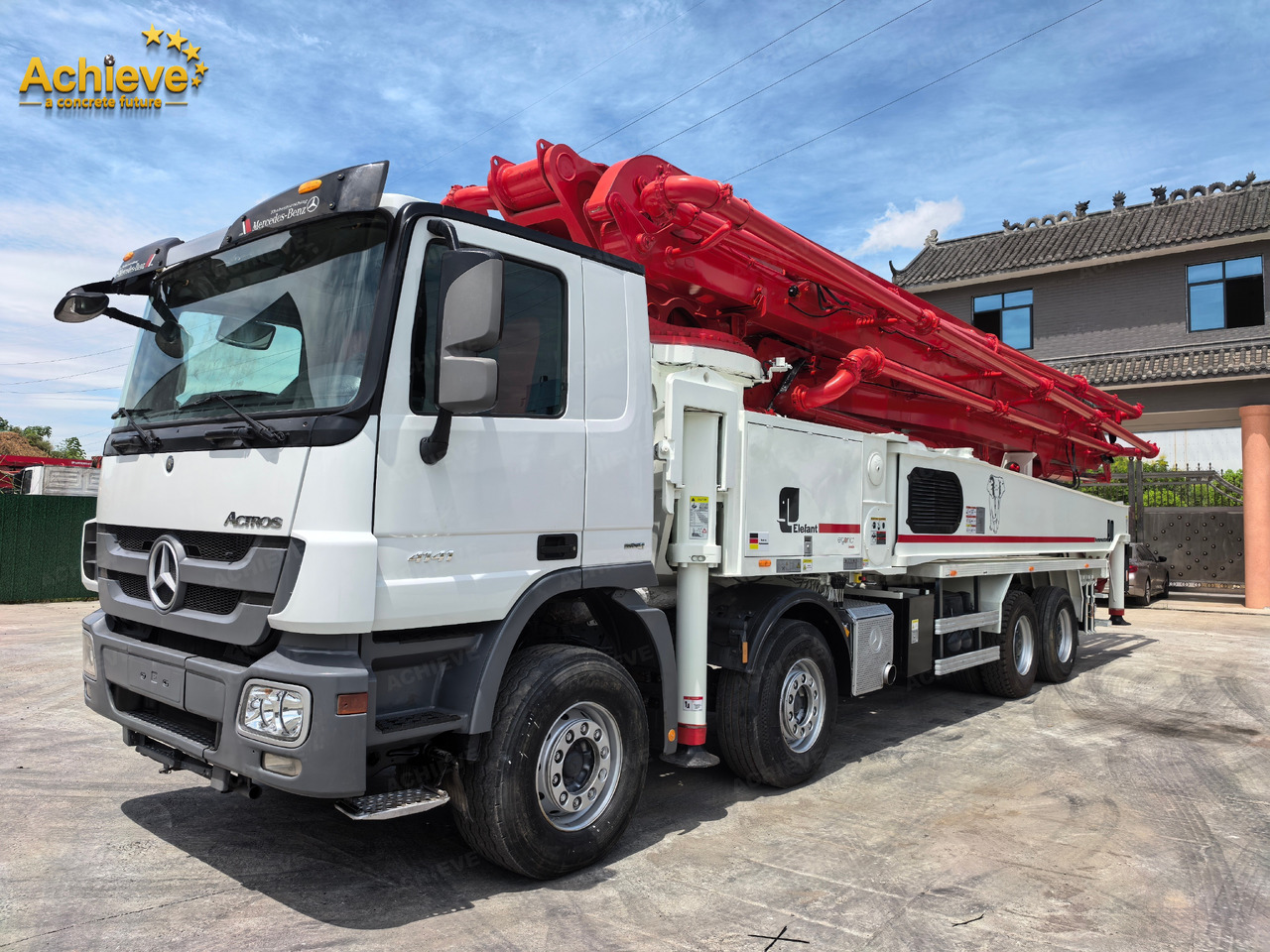 مضخة خرسانة Putzmeister Putzmeister  M56-4RZ Actros 4141Mercedes-Benz Concrete pump truck 【ACHIEVE】TOP CONDITION!!!: صورة 5
