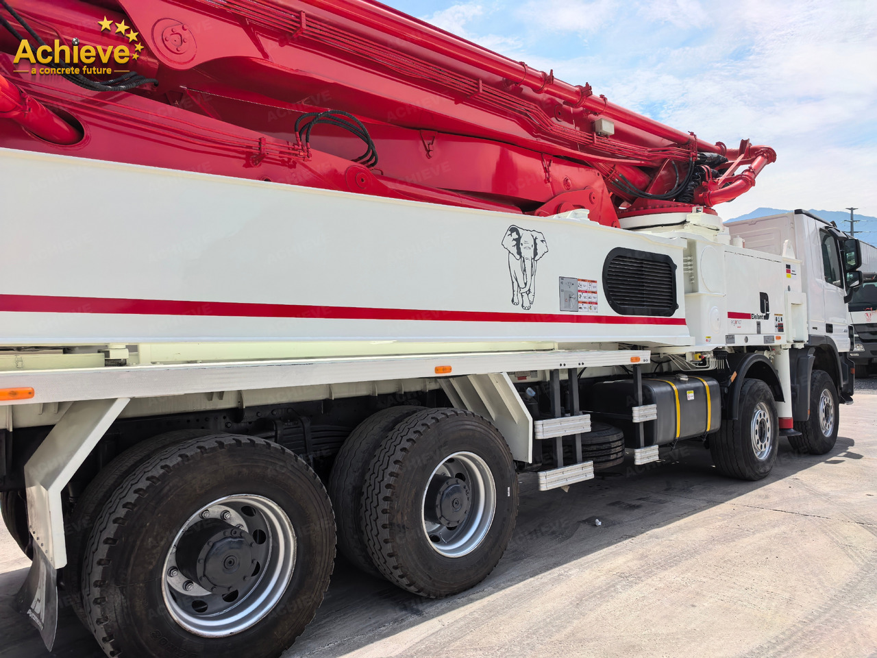 مضخة خرسانة Putzmeister Putzmeister  M56-4RZ Actros 4141Mercedes-Benz Concrete pump truck 【ACHIEVE】TOP CONDITION!!!: صورة 8