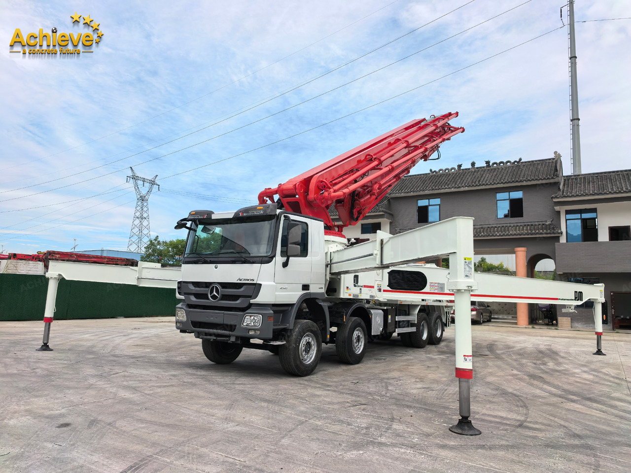 مضخة خرسانة Putzmeister Putzmeister  M56-4RZ Actros 4141Mercedes-Benz Concrete pump truck 【ACHIEVE】TOP CONDITION!!!: صورة 17