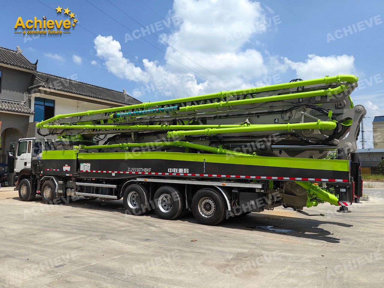 مضخة خرسانة Zoomlion Zoomlion 70M 70X-6RZ  Concrete pump truck ACTROS 4141 【ACHIEVE】TOP CONDITION!!!: صورة 10