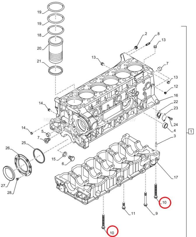 FPT IVECO CASE Cursor11 F3GFE613A B001 5801863562 screw 166758835 - المحرك و قطع الغيار: صورة 1 FPT IVECO CASE Cursor11 F3GFE613A B001 5801863562 screw 166758835 - المحرك و قطع الغيار: صورة 1