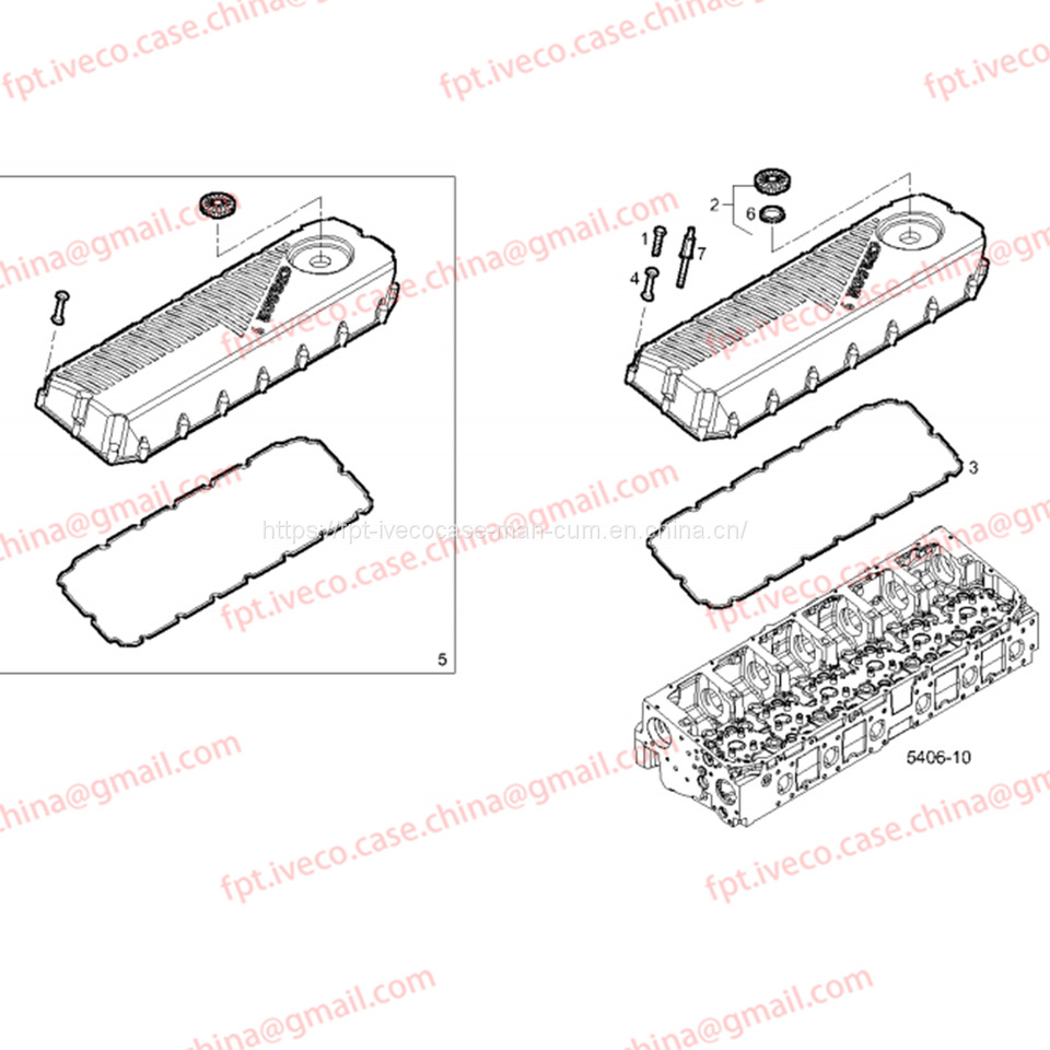 FPT IVECO CASE Cursor9Bus F2CFE612D*J231/F2CFE612A*J098 5802748674 HEAD COVER GASKET 5801886274 - طوق الرأس - حافلة: صورة 3 FPT IVECO CASE Cursor9Bus F2CFE612D*J231/F2CFE612A*J098 5802748674 HEAD COVER GASKET 5801886274 - طوق الرأس - حافلة: صورة 3