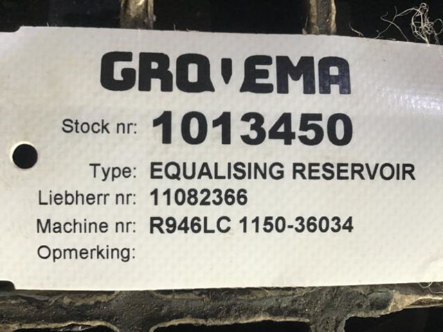 خزان التوسع Liebherr Equalizing Reservoir: صورة 8