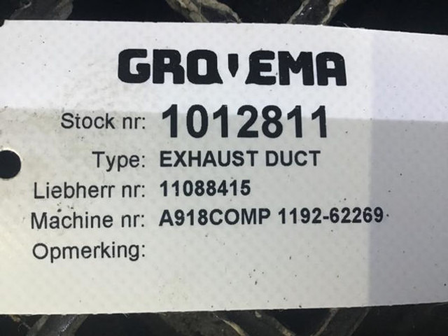 ماسورة العادم Liebherr Exhaust Duct: صورة 7