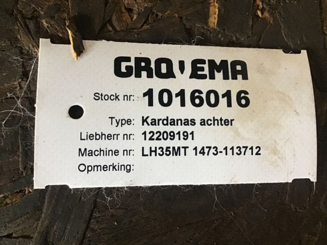 Liebherr Propellor Shaft - نصف رمح: صورة 1 Liebherr Propellor Shaft - نصف رمح: صورة 1