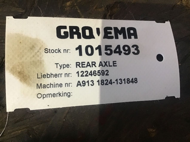 Liebherr Rear Axle - المحور و قطع الغيار: صورة 1 Liebherr Rear Axle - المحور و قطع الغيار: صورة 1