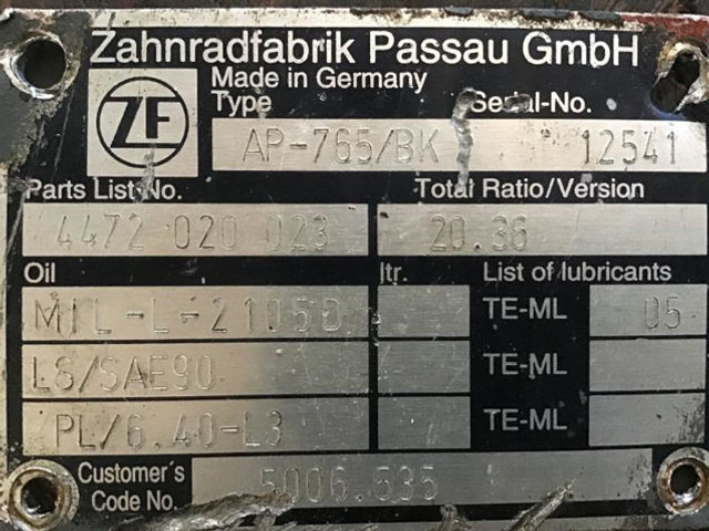 صندوق التروس التفاضلية ZF Differential: صورة 12