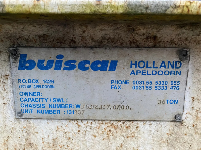 نصف مقطورة لنقل الحاويات Buiscar HD 36 / 36 Ton / 20 FT - 30 FT / Skeletal / Port Trailer: صورة 9