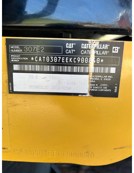 Cat 307E2 - حفار زحاف: صورة 5 Cat 307E2 - حفار زحاف: صورة 5