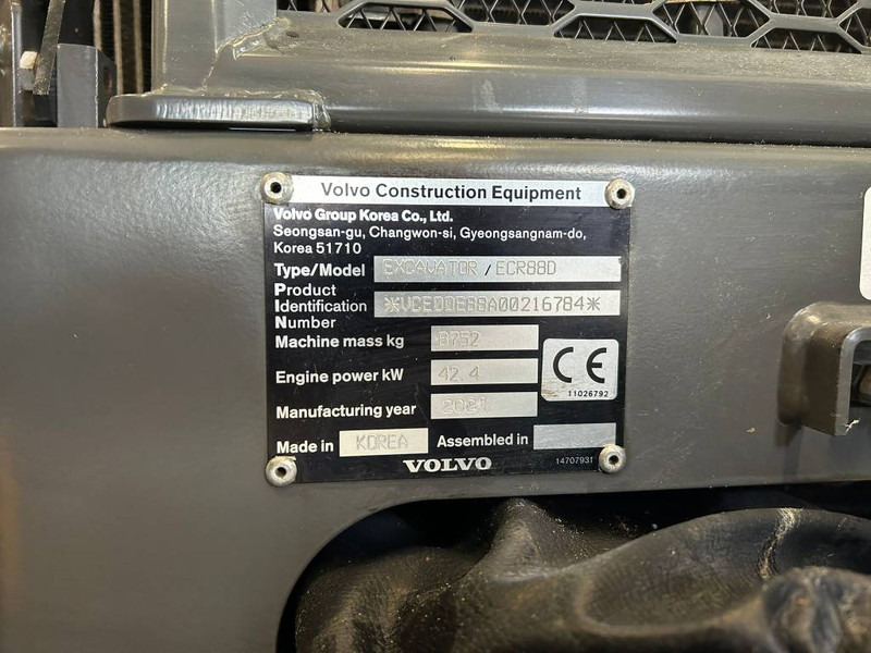 Volvo ECR 88 D PRO - حفارة مُصَّغرة: صورة 5 Volvo ECR 88 D PRO - حفارة مُصَّغرة: صورة 5