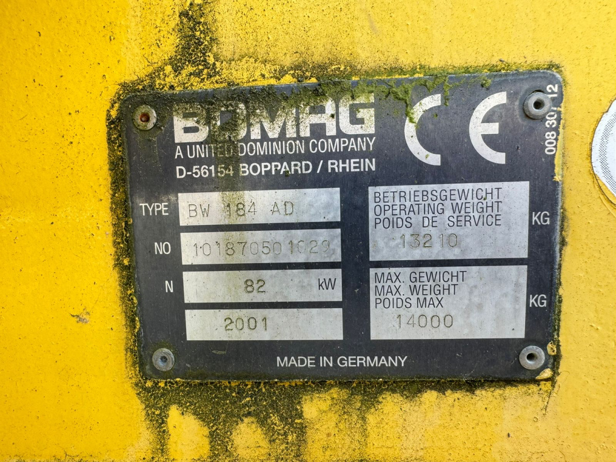 BOMAG BW 184 AD - مدحلة اسفلت: صورة 4 BOMAG BW 184 AD - مدحلة اسفلت: صورة 4