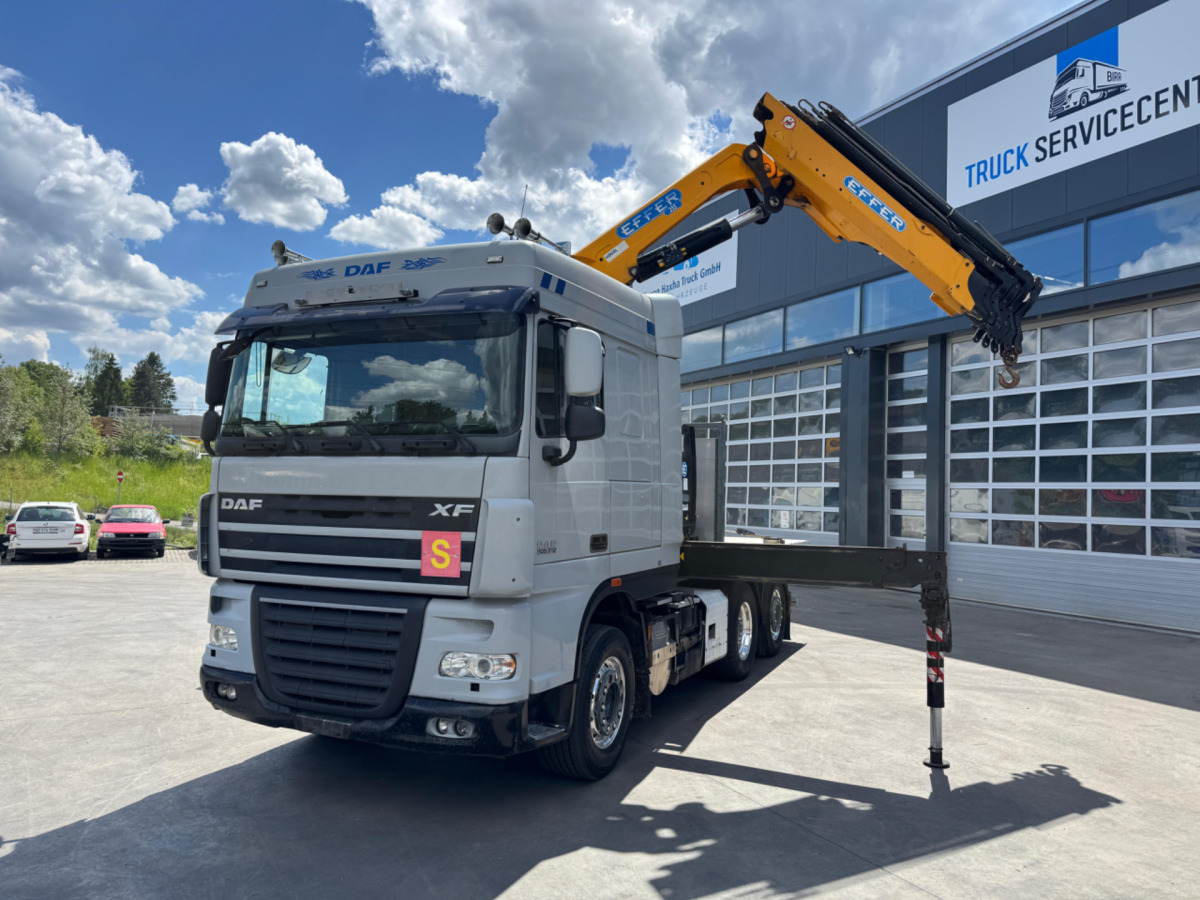 DAF XF510 Effer 255-5 6x2 SZM/Pritsche - شاحنة كرين: صورة 1 DAF XF510 Effer 255-5 6x2 SZM/Pritsche - شاحنة كرين: صورة 1