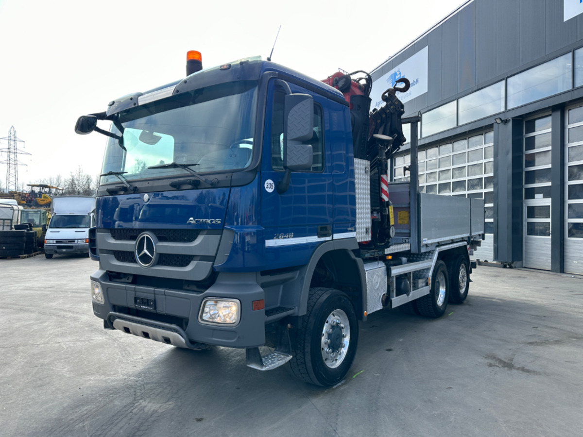 MERCEDES Actros 2648 6x4/4 Fassi455 SZM/Pritsche - شاحنة كرين: صورة 1 MERCEDES Actros 2648 6x4/4 Fassi455 SZM/Pritsche - شاحنة كرين: صورة 1
