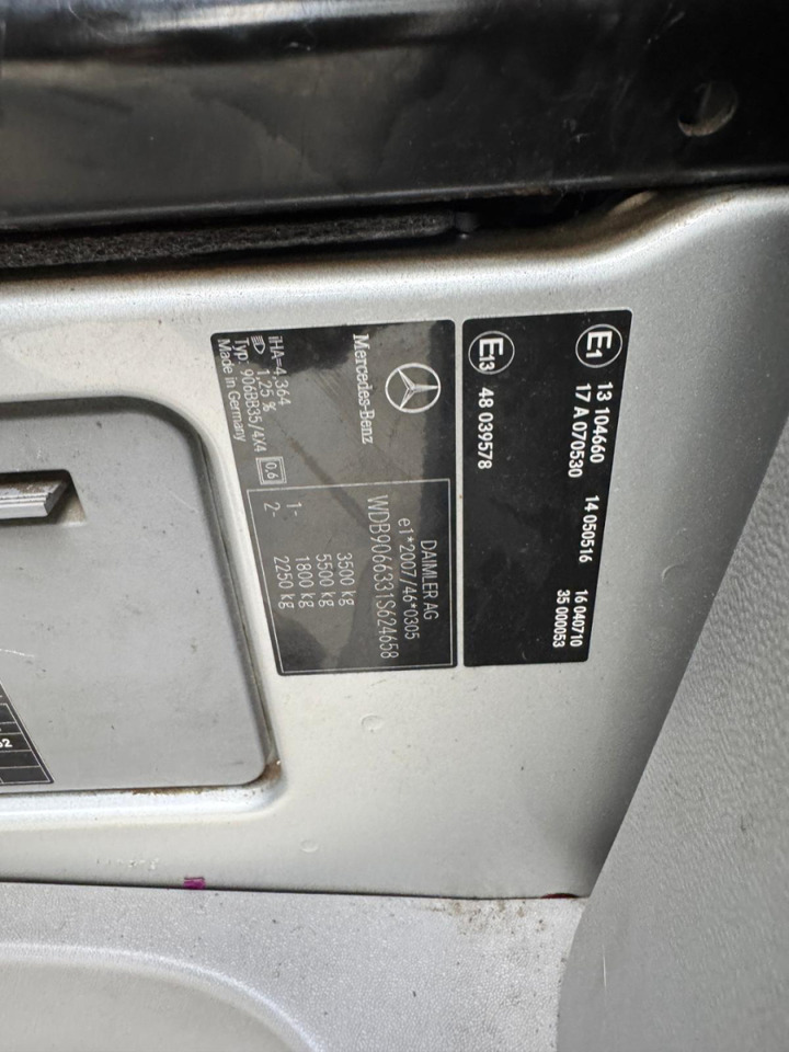 فان MERCEDES Sprinter 316CDI 4x4: صورة 17