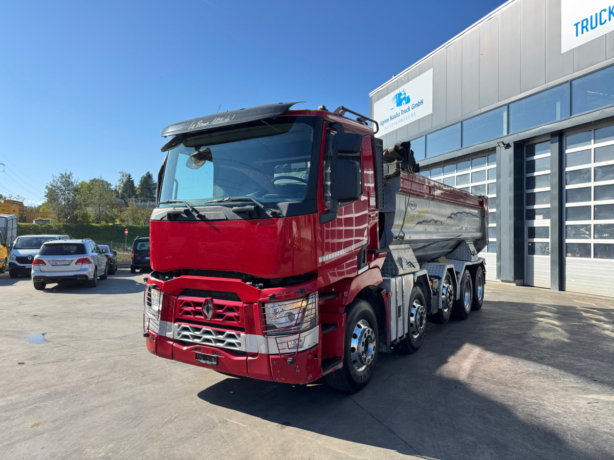 RENAULT C520 10x4 Abschiebemulde (no tipper) - شاحنة ذات خطاف: صورة 1 RENAULT C520 10x4 Abschiebemulde (no tipper) - شاحنة ذات خطاف: صورة 1
