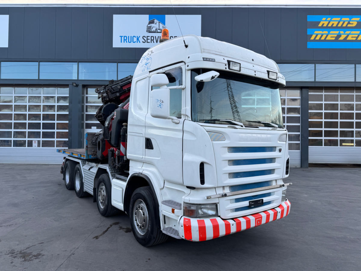 شاحنة كرين SCANIA R480 8x4 Fassi 660 SZM/Pritsche: صورة 11