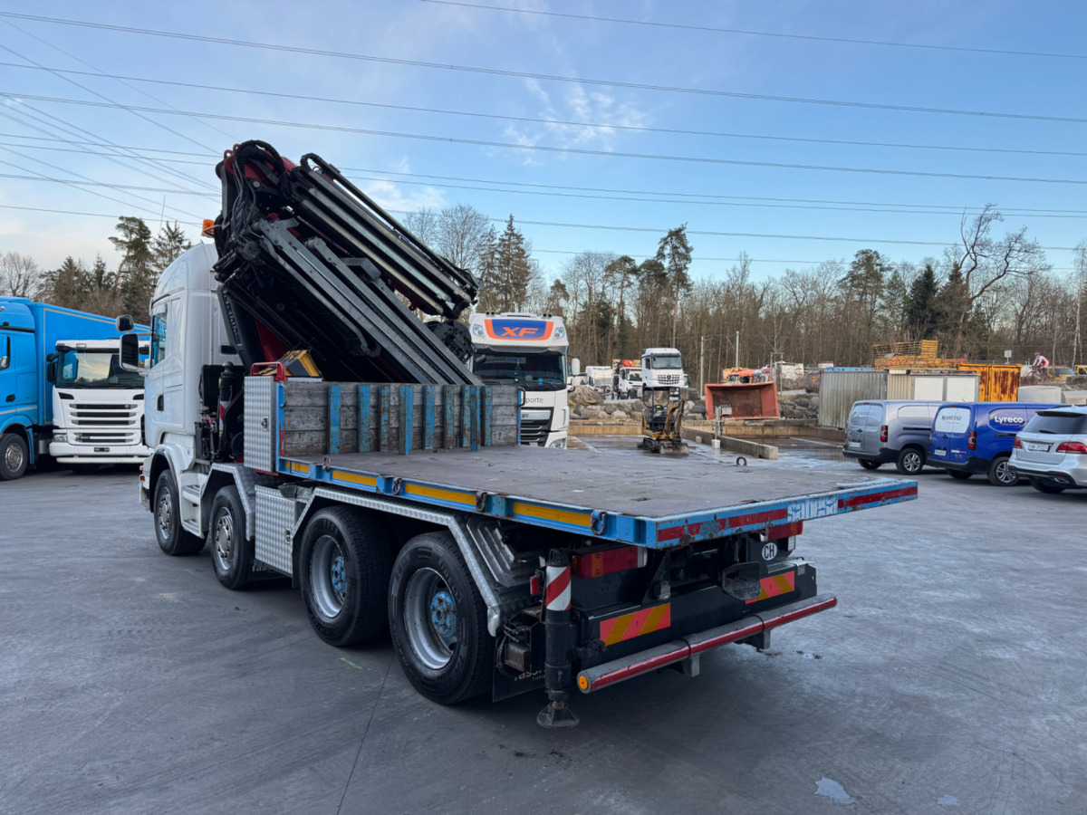 شاحنة كرين SCANIA R480 8x4 Fassi 660 SZM/Pritsche: صورة 15