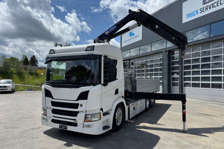 Scania P410 6x2 HMF1920-5 - شاحنة كرين: صورة 1 Scania P410 6x2 HMF1920-5 - شاحنة كرين: صورة 1