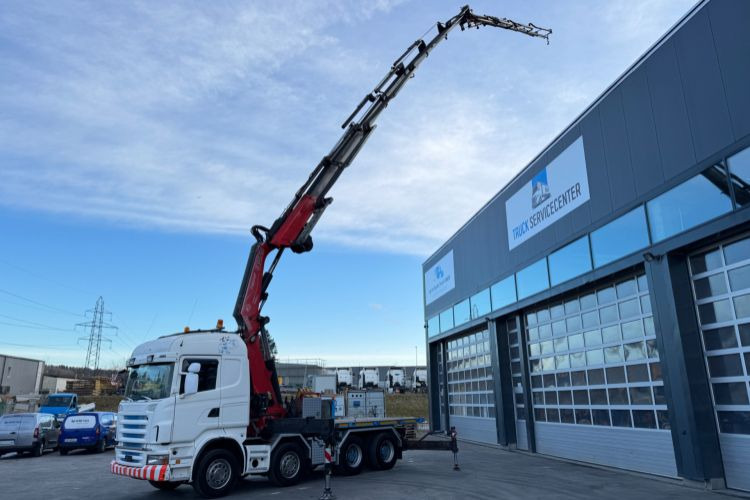 Scania R480 8x4 Fassi 660 SZM/Pritsche - شاحنة كرين: صورة 2 Scania R480 8x4 Fassi 660 SZM/Pritsche - شاحنة كرين: صورة 2