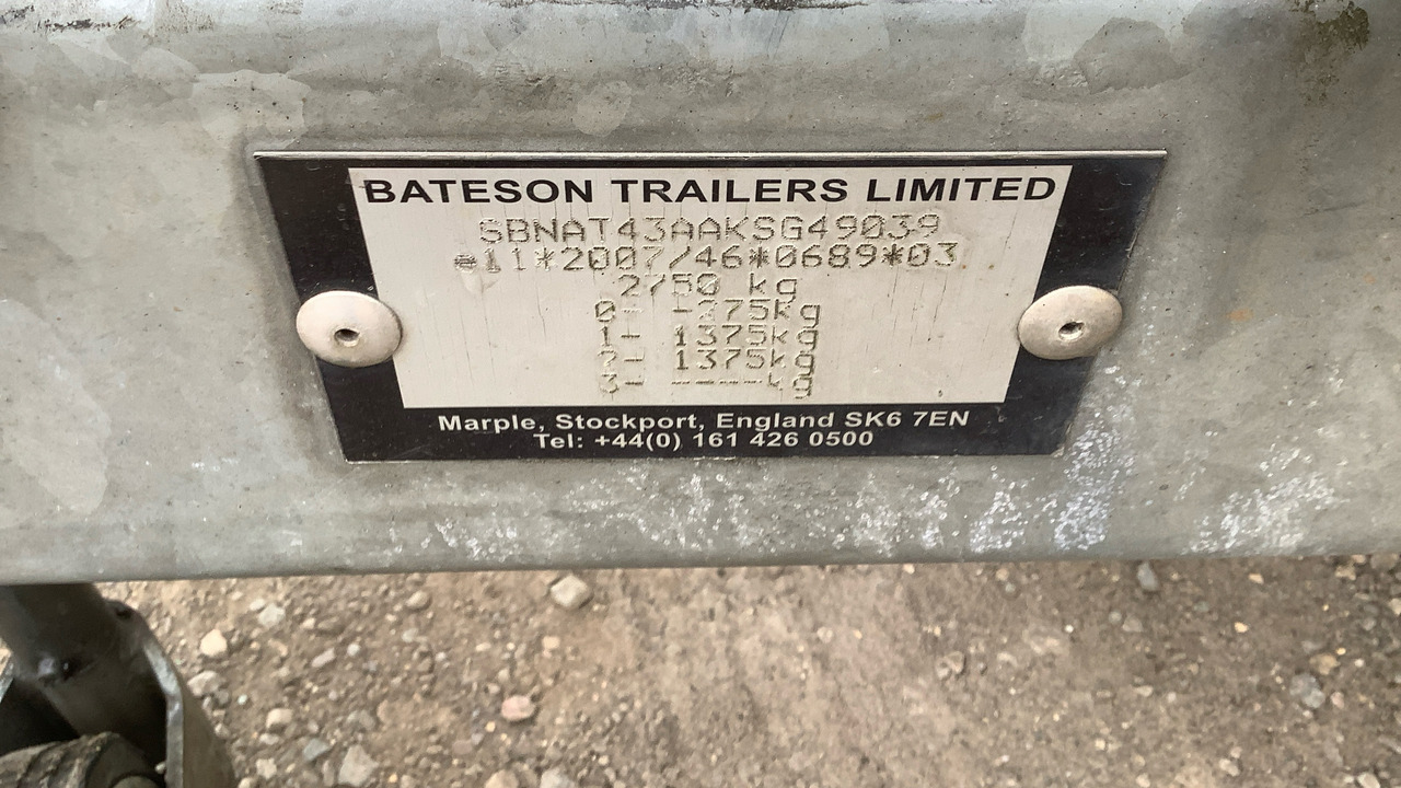 BATESON 14 X 6 TILT BED - مقطورة لنقل المعدات: صورة 5 BATESON 14 X 6 TILT BED - مقطورة لنقل المعدات: صورة 5