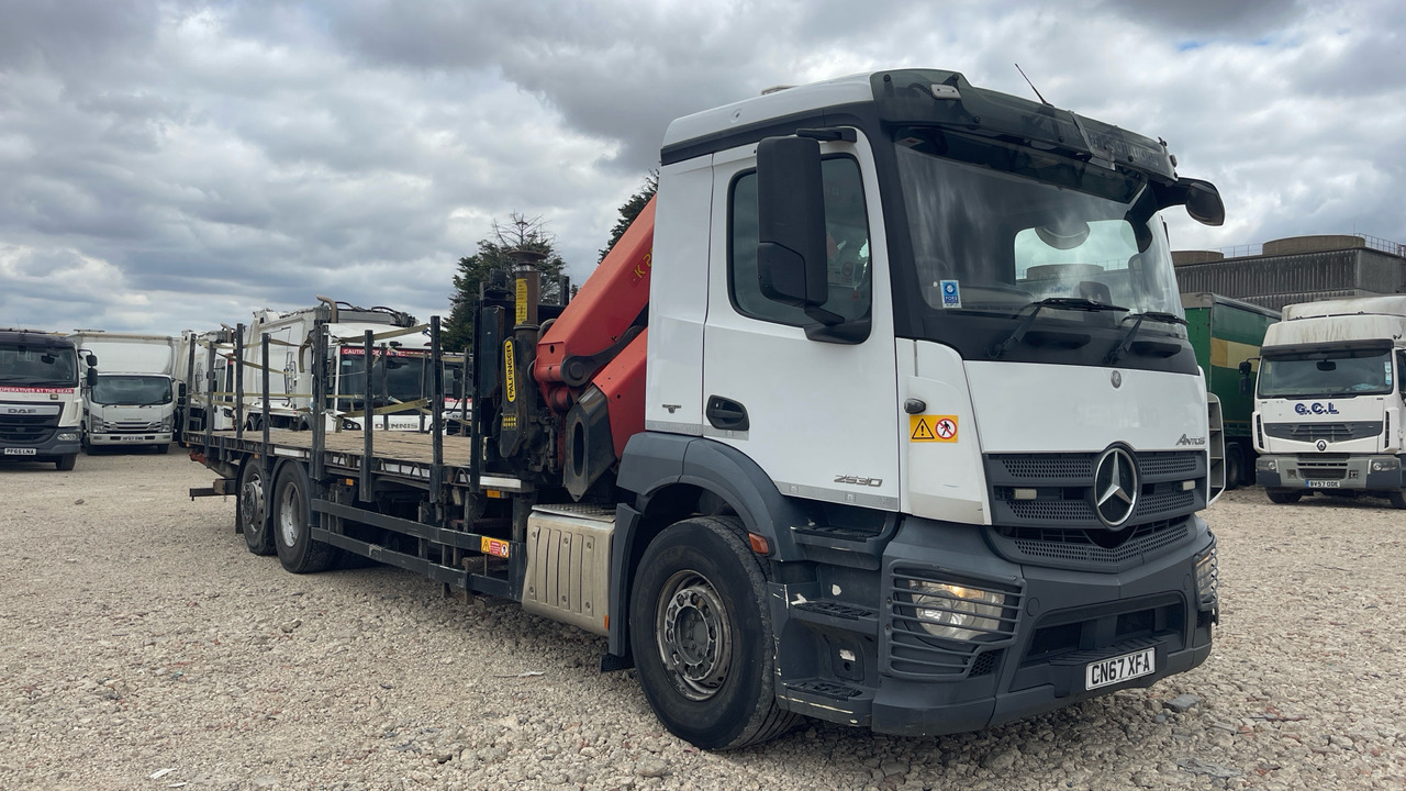 Mercedes-Benz Antos 2530 - شاحنات مسطحة, شاحنة كرين: صورة 1 Mercedes-Benz Antos 2530 - شاحنات مسطحة, شاحنة كرين: صورة 1