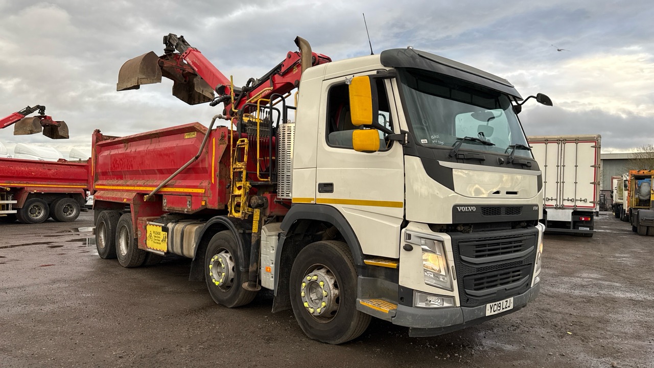 Volvo FM 410 - شاحنة قلاب, شاحنة كرين: صورة 1 Volvo FM 410 - شاحنة قلاب, شاحنة كرين: صورة 1