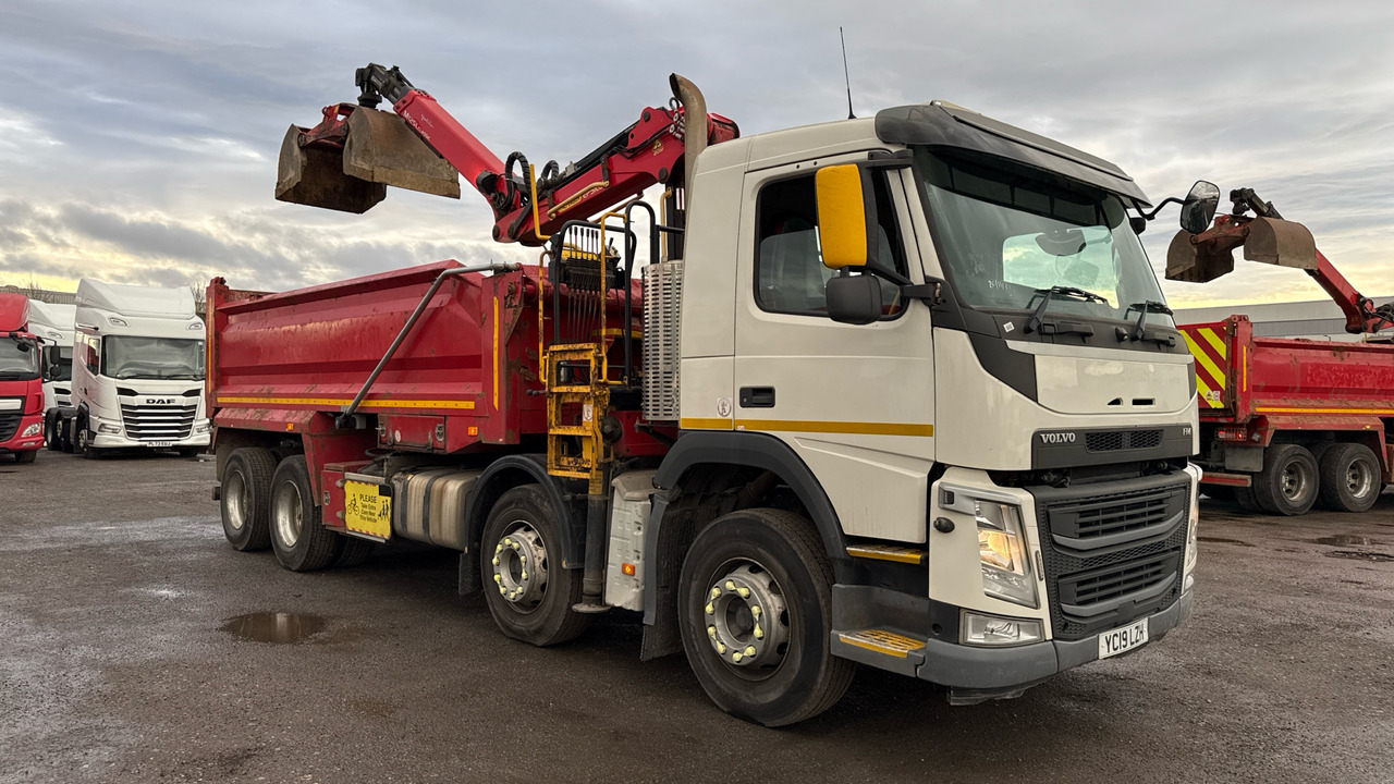 Volvo FM 410 - شاحنة قلاب, شاحنة كرين: صورة 1 Volvo FM 410 - شاحنة قلاب, شاحنة كرين: صورة 1