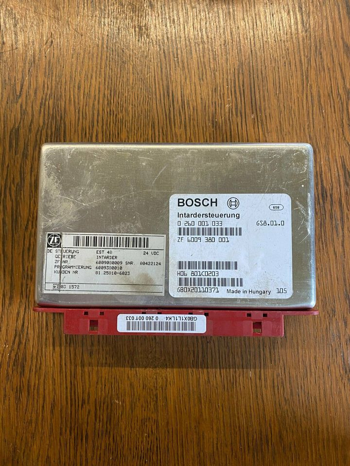 BOSCH Intardersteuerung 0260001033 ZF 6009380001 MAN 81258106023 - وحدة تحكم الكتروني - شاحنة: صورة 1 BOSCH Intardersteuerung 0260001033 ZF 6009380001 MAN 81258106023 - وحدة تحكم الكتروني - شاحنة: صورة 1