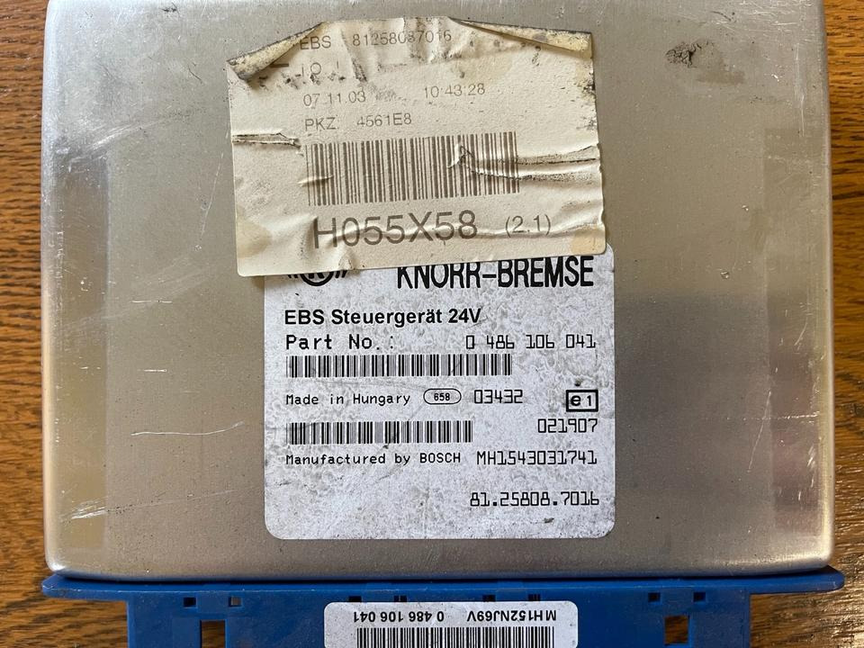 MAN TGX TGL Knorr-Bremse EBS Elektronik 81258087016 - وحدة تحكم الكتروني - شاحنة: صورة 2 MAN TGX TGL Knorr-Bremse EBS Elektronik 81258087016 - وحدة تحكم الكتروني - شاحنة: صورة 2