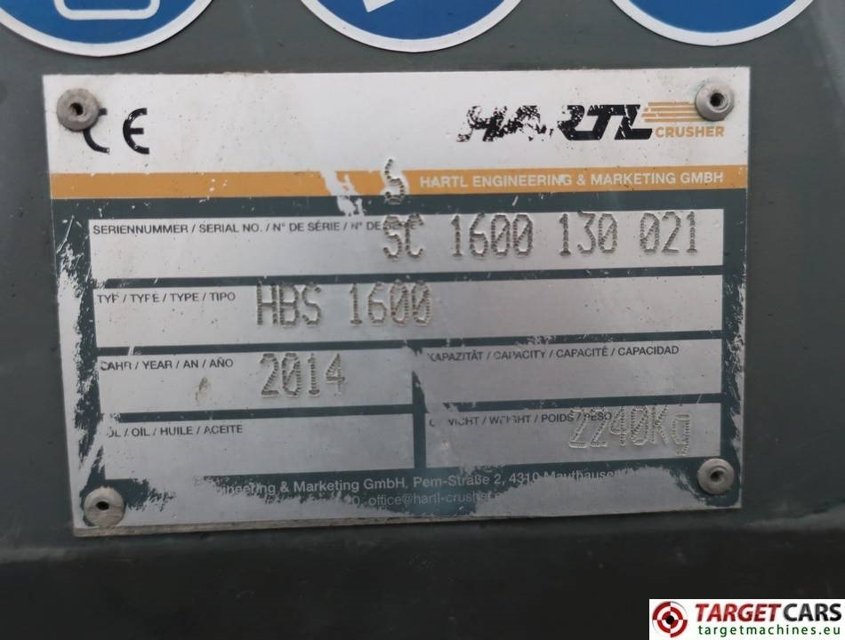 جديدة بكت - آلات البناء Hartl HBS 1600 Screening 160cm Bucket up to 22T UNUSED: صورة 9 جديدة بكت - آلات البناء Hartl HBS 1600 Screening 160cm Bucket up to 22T UNUSED: صورة 9