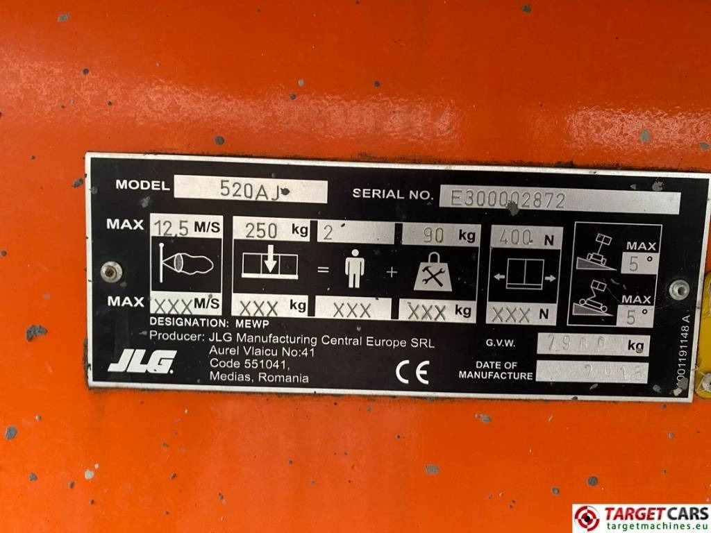 شاحنة ذراع مفصلي JLG 520AJ Articulated 4x4 Diesel Boom Work Lift 1800cm: صورة 10