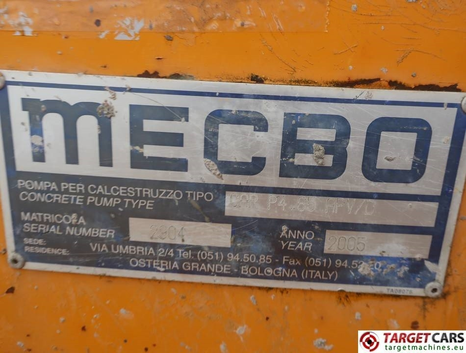 مضخة خرسانة ثابتة Mecbo Car P4.65 APV/D Diesel Concrete Pump 65m3/H: صورة 10