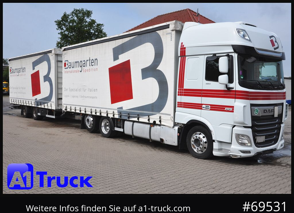 DAF XF 480 SSC, Jumbozug, Lenkachse, Standklima, 120m³ - شاحنة ستارة: صورة 1 DAF XF 480 SSC, Jumbozug, Lenkachse, Standklima, 120m³ - شاحنة ستارة: صورة 1