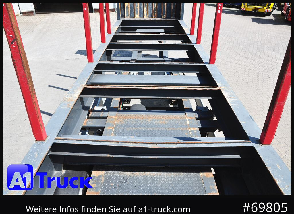 نصف مقطورة اخشاب FLIEGL SDS01, Langholz, Containeraufbau, Liftachse,: صورة 15