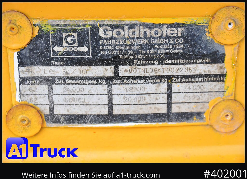 GOLDHOFER 6achs Plattform, Ballast, 60to., Schwerlast, - مقطورات مسطحة: صورة 4 GOLDHOFER 6achs Plattform, Ballast, 60to., Schwerlast, - مقطورات مسطحة: صورة 4