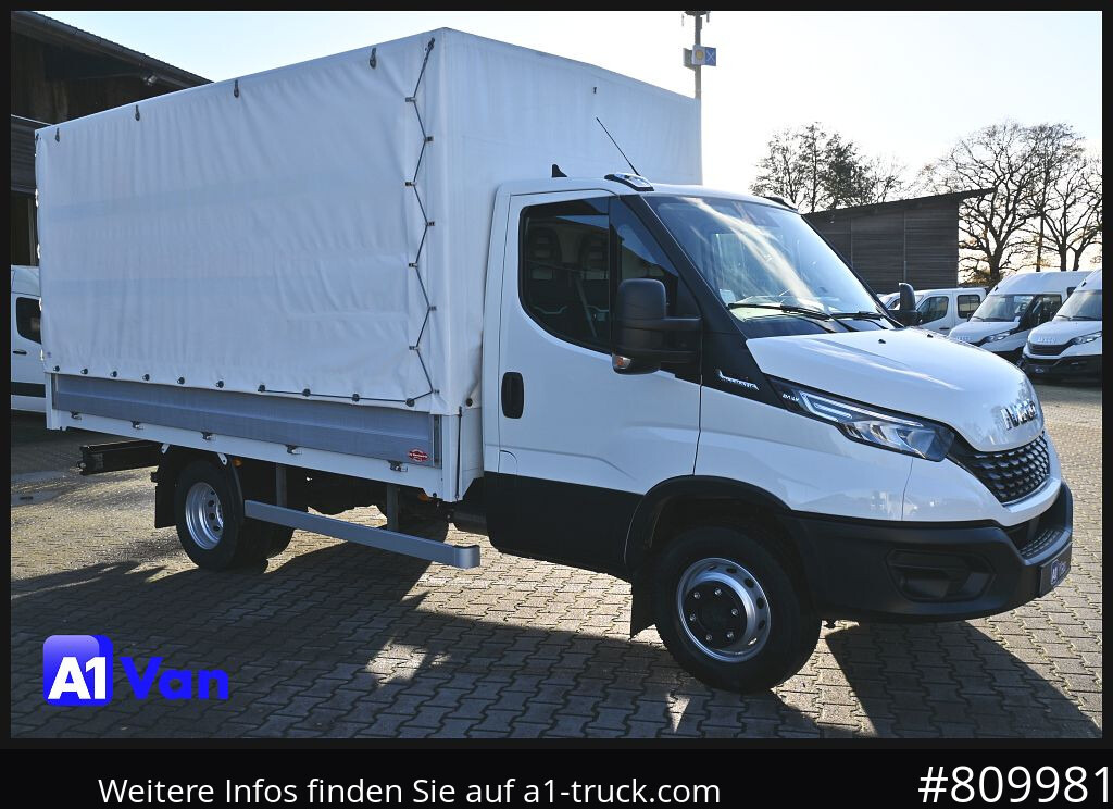 IVECO Daily 72C18 A8V Pritsche/Plane, Tempomat, AHK, Klima - شاحنة مفتوحة: صورة 1 IVECO Daily 72C18 A8V Pritsche/Plane, Tempomat, AHK, Klima - شاحنة مفتوحة: صورة 1