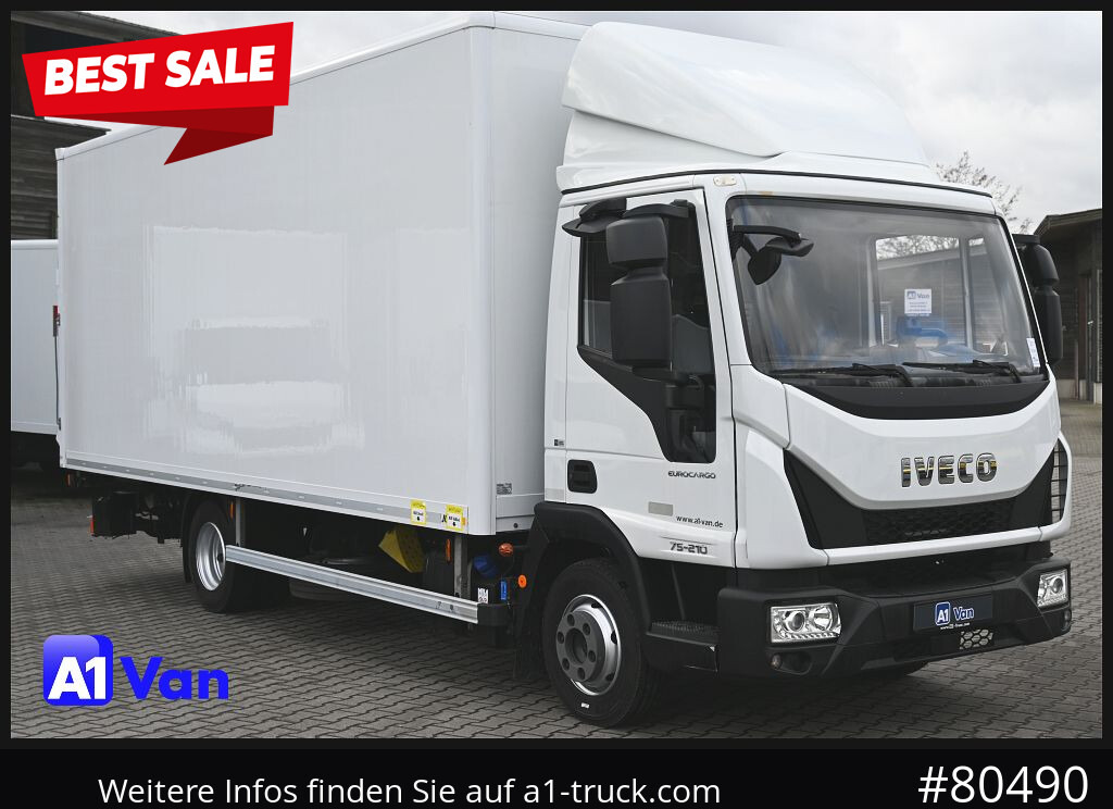 IVECO EuroCargo 75E21/P Koffer, LBW, Klima, Luftfederung - شاحنة مغلقة الصندوق: صورة 1 IVECO EuroCargo 75E21/P Koffer, LBW, Klima, Luftfederung - شاحنة مغلقة الصندوق: صورة 1