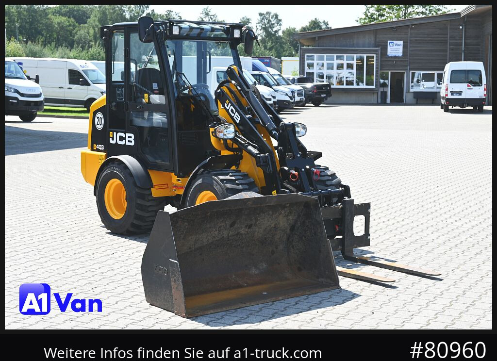 JCB JCB 403 SP Radlader, Palletengabel, Kabine, Zusatzhydraulik - اللودر بعجل: صورة 1 JCB JCB 403 SP Radlader, Palletengabel, Kabine, Zusatzhydraulik - اللودر بعجل: صورة 1