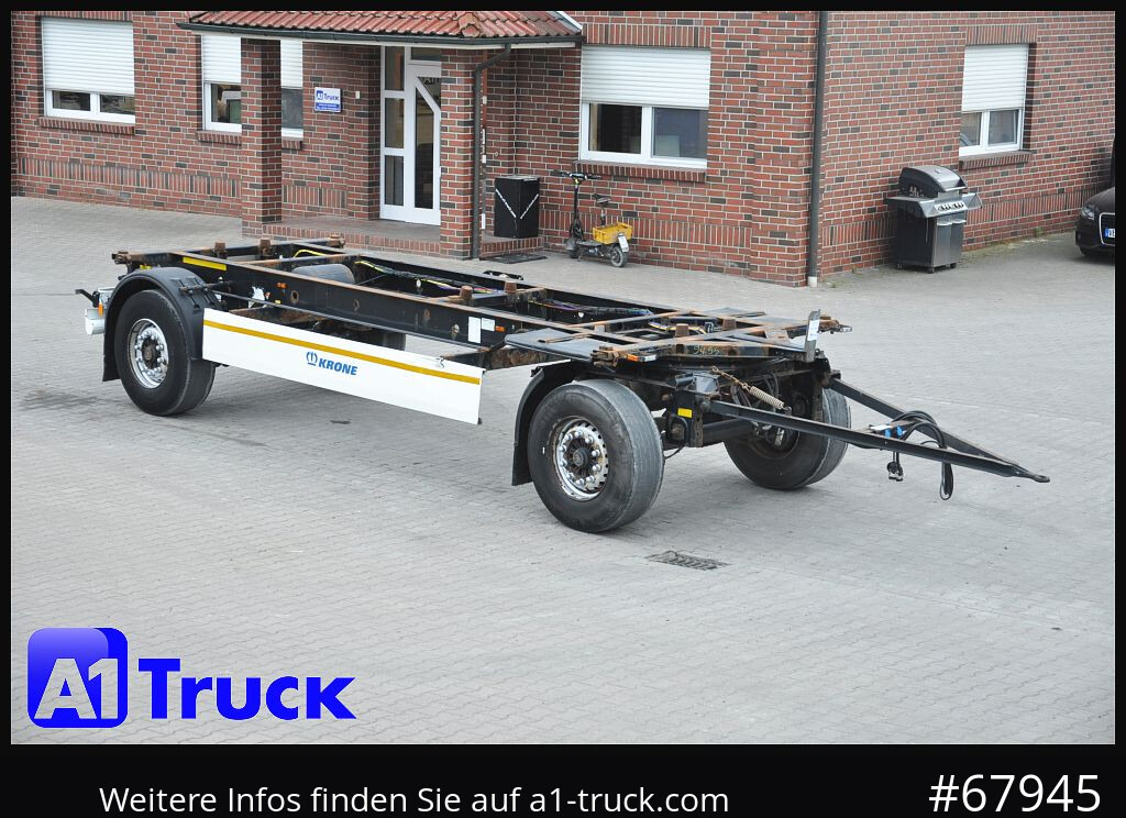 KRONE AZ 18, Standard BDF, 1 Vorbesitzer, BPW - مقطورة نقل الحاويات: صورة 1 KRONE AZ 18, Standard BDF, 1 Vorbesitzer, BPW - مقطورة نقل الحاويات: صورة 1
