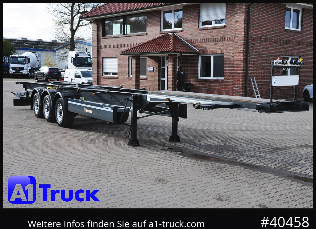 KRONE Container Chassi lang, 2 x 7,45 Wechselbrücken, wenig genutzt.. - نصف مقطورة لنقل الحاويات: صورة 1 KRONE Container Chassi lang, 2 x 7,45 Wechselbrücken, wenig genutzt.. - نصف مقطورة لنقل الحاويات: صورة 1